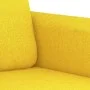 Juego de sofás con cojines 3 piezas tela amarillo claro de , Sofás - Ref: Foro24-3202099, Precio: 455,90 €, Descuento: %
