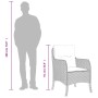 Set comedor de jardín 3 pzas con cojines ratán sintético beige en Conjuntos de jardín | Comprar online en Foru.es