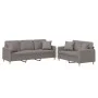 Juego de sofás con cojines 2 piezas tela gris taupe de , Sofás - Ref: Foro24-3202141, Precio: 481,50 €, Descuento: %