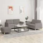 Juego de sofás con cojines 3 piezas tela gris taupe de , Sofás - Ref: Foro24-3202101, Precio: 461,12 €, Descuento: %
