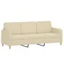 Juego de sofás con cojines 2 piezas tela crema de , Sofás - Ref: Foro24-3202136, Precio: 485,08 €, Descuento: %
