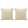 Juego de sofás con cojines 2 piezas tela crema de , Sofás - Ref: Foro24-3202136, Precio: 485,08 €, Descuento: %