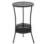 VidaXL Black Metal Bistro Table 40x70 cm by vidaXL, Garden tables - Ref: Foro24-245939, Price: 54,97 €, Discount: %