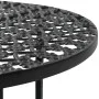 VidaXL Black Metal Bistro Table 40x70 cm by vidaXL, Garden tables - Ref: Foro24-245939, Price: 54,97 €, Discount: %