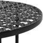 VidaXL Mesa bistró de metal negra 40x70 cm de vidaXL, Mesas de jardín - Ref: Foro24-245939, Precio: 52,73 €, Descuento: %