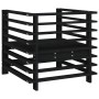 Sillones de jardín 2 unidades madera maciza pino negro de , Sofás modulares de exterior - Ref: Foro24-825629, Precio: 143,98 ...