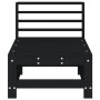 Sofá central de jardín madera maciza de pino negro de , Sofás modulares de exterior - Ref: Foro24-825615, Precio: 56,04 €, De...