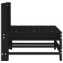 Sofá central de jardín madera maciza de pino negro de , Sofás modulares de exterior - Ref: Foro24-825615, Precio: 56,04 €, De...