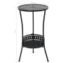 VidaXL Black Metal Bistro Table 40x70 cm by vidaXL, Garden tables - Ref: Foro24-245939, Price: 54,97 €, Discount: %