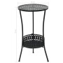 VidaXL Mesa bistró de metal negra 40x70 cm de vidaXL, Mesas de jardín - Ref: Foro24-245939, Precio: 52,73 €, Descuento: %