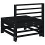 Sofá central de jardín madera maciza de pino negro de , Sofás modulares de exterior - Ref: Foro24-825615, Precio: 56,04 €, De...