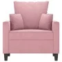 Sillón de terciopelo rosa 60 cm de , Sofás - Ref: Foro24-359286, Precio: 169,44 €, Descuento: %