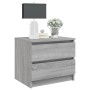 Mesitas de noche 2 uds contrachapado gris Sonoma 50x39x43,5 cm de vidaXL, Mesitas de noche - Ref: Foro24-815825, Precio: 82,8...
