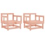 Sillones de jardín 2 unidades madera maciza Douglas de , Sofás modulares de exterior - Ref: Foro24-825392, Precio: 98,01 €, D...