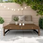 Taburete de jardín madera maciza de pino marrón miel 120x80 cm de , Sofás modulares de exterior - Ref: Foro24-825712, Precio:...