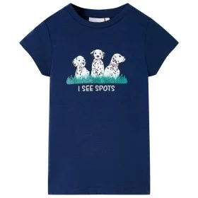 Camiseta infantil azul marino 140 de , Camisetas para niños - Ref: Foro24-11103, Precio: 8,30 €, Descuento: %