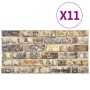 Paneles de pared 3D diseño de ladrillo 11 uds EPS multicolor de , Recubrimiento de paredes - Ref: Foro24-147204, Precio: 158,...