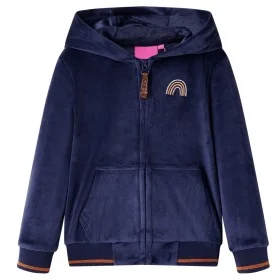 Chaqueta infantil con capucha azul marino 128 de , Ropa de abrigo para niños - Ref: Foro24-14322, Precio: 13,90 €, Descuento: %