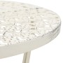 Mesa bistró estilo vintage metal redonda 40x70 cm blanca de vidaXL, Mesas de cocina y de comedor - Ref: Foro24-245938, Precio...