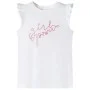 Camiseta infantil de manga volante crudo 140 de , Camisetas para niños - Ref: Foro24-11323, Precio: 8,19 €, Descuento: %