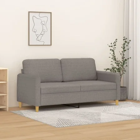Sofá de 2 plazas de tela gris taupé 140 cm de , Sofás - Ref: Foro24-359485, Precio: 223,38 €, Descuento: %