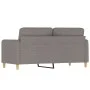 Sofá de 2 plazas de tela gris taupé 140 cm de , Sofás - Ref: Foro24-359485, Precio: 223,38 €, Descuento: %