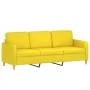 Sofá de 3 plazas de tela amarillo claro 180 cm de , Sofás - Ref: Foro24-359491, Precio: 270,11 €, Descuento: %