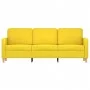 Sofá de 3 plazas de tela amarillo claro 180 cm de , Sofás - Ref: Foro24-359491, Precio: 270,11 €, Descuento: %