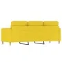 Sofá de 3 plazas de tela amarillo claro 180 cm de , Sofás - Ref: Foro24-359491, Precio: 270,11 €, Descuento: %