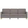 Sofá de 3 plazas de tela gris taupe 180 cm de , Sofás - Ref: Foro24-359493, Precio: 261,19 €, Descuento: %