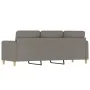 3-seater taupe gray fabric sofa, 180 cm by , Sofas - Ref: Foro24-359493, Price: 261,19 €, Discount: %