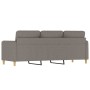 Sofá de 3 plazas de tela gris taupe 180 cm de , Sofás - Ref: Foro24-359493, Precio: 275,00 €, Descuento: %