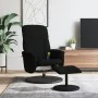 Sillón reclinable de masaje con reposapiés terciopelo negro de , Sillones - Ref: Foro24-356702, Precio: 189,84 €, Descuento: %