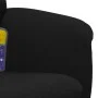 Sillón reclinable de masaje con reposapiés terciopelo negro de , Sillones - Ref: Foro24-356702, Precio: 189,84 €, Descuento: %