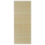Alfombra de bambú color natural 160x230 cm de vidaXL, Alfombras - Ref: Foro24-245821, Precio: 48,99 €, Descuento: %