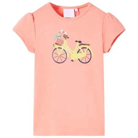 Camiseta infantil color coral neón 116 de , Camisetas para niños - Ref: Foro24-11071, Precio: 8,52 €, Descuento: %