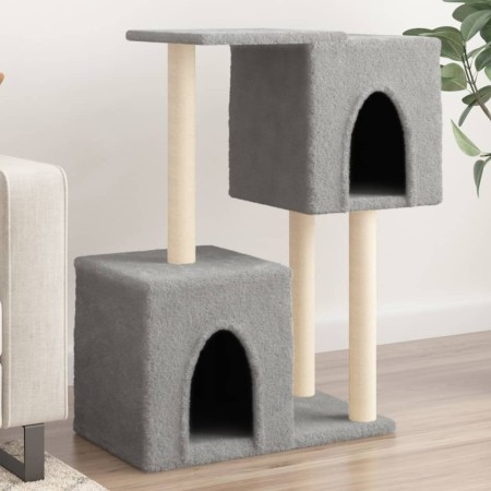 Rascador para gatos con postes de sisal gris claro 86 cm de , Mobiliario para gatos - Ref: Foro24-172101, Precio: 34,33 €, De...