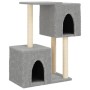Rascador para gatos con postes de sisal gris claro 86 cm de , Mobiliario para gatos - Ref: Foro24-172101, Precio: 34,33 €, De...