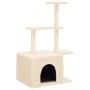 Rascador para gatos con postes de sisal color crema 110 cm de , Mobiliario para gatos - Ref: Foro24-172103, Precio: 32,46 €, ...