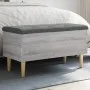 Engineered wood storage bench in gray Sonoma, 82x42x46 cm. by , Benches for halls and storage - Ref: Foro24-835080, Price: 73...
