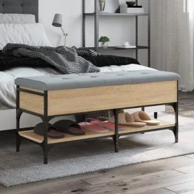 Sonoma Schuhbank aus Eichenholz 102x42x45 cm von , Bänke für Hallen und Lager - Ref: Foro24-835198, Preis: 85,64 €, Rabatt: %
