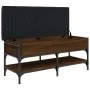 Engineered wood shoe bench in brown oak, 102x42x45 cm by , Benches for halls and storage - Ref: Foro24-835201, Price: 88,85 €...