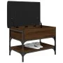 Engineered wood shoe bench in brown oak, 62x42x45 cm by , Benches for halls and storage - Ref: Foro24-835191, Price: 65,17 €,...