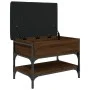 Engineered wood shoe bench in brown oak, 62x42x45 cm by , Benches for halls and storage - Ref: Foro24-835191, Price: 65,17 €,...