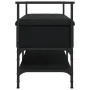 Banco zapatero madera de ingeniería negro 85,5x42x57,5 cm de , Bancos para recibidores y almacenamiento - Ref: Foro24-835229,...