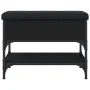 Banco zapatero madera de ingeniería negro 62x42x45 cm de , Bancos para recibidores y almacenamiento - Ref: Foro24-835187, Pre...