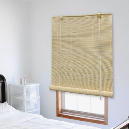 Persiana enrollable de bambú color natural 150x160 cm de vidaXL, Persianas y estores - Ref: Foro24-245816, Precio: 24,33 €, D...