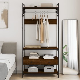 Armario cajones madera ingeniería marrón roble 89x39x184,5 cm de , Armarios roperos - Ref: Foro24-838957, Precio: 142,70 €, D...