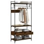Armario cajones madera ingeniería marrón roble 89x39x184,5 cm de , Armarios roperos - Ref: Foro24-838957, Precio: 142,70 €, D...