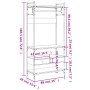 Armario cajones madera ingeniería marrón roble 89x39x184,5 cm de , Armarios roperos - Ref: Foro24-838957, Precio: 142,70 €, D...